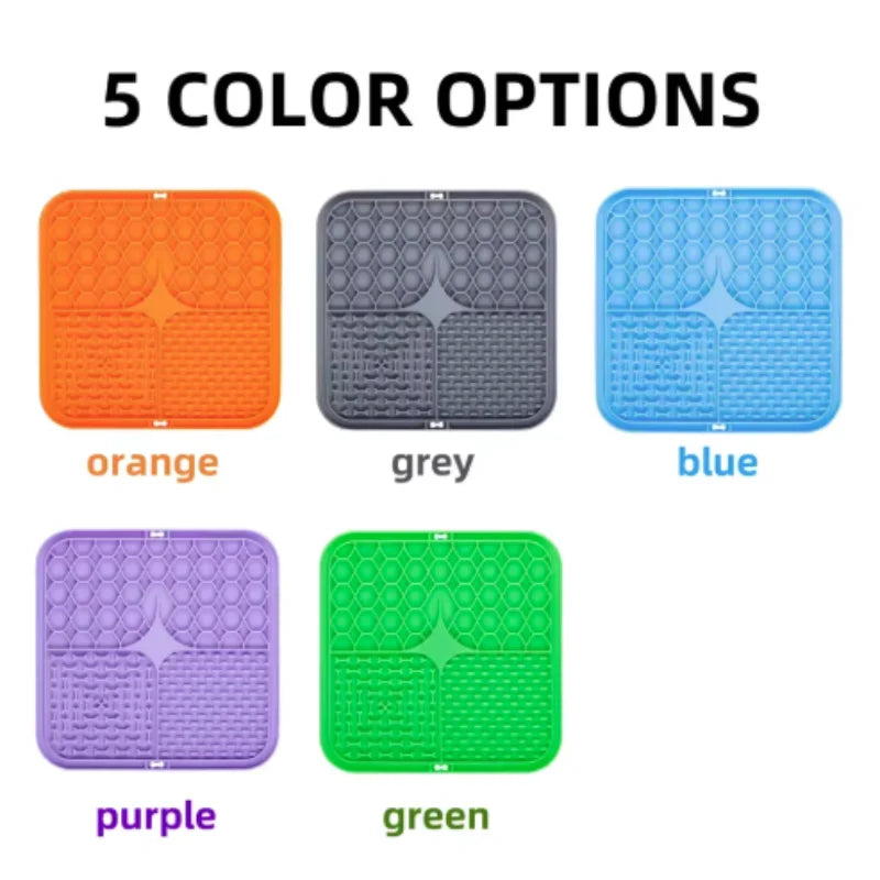 Silicone Lick Mat for Dogs & Cats – Slow Feeder & Bath Time Distraction Mat
