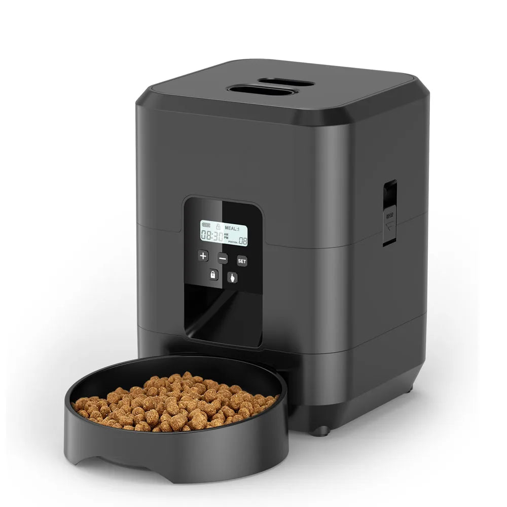 WizePet Automatic Pet Feeder with Timer & LCD Display – Portion Control Pet Food Dispenser for Cats & Small Dogs