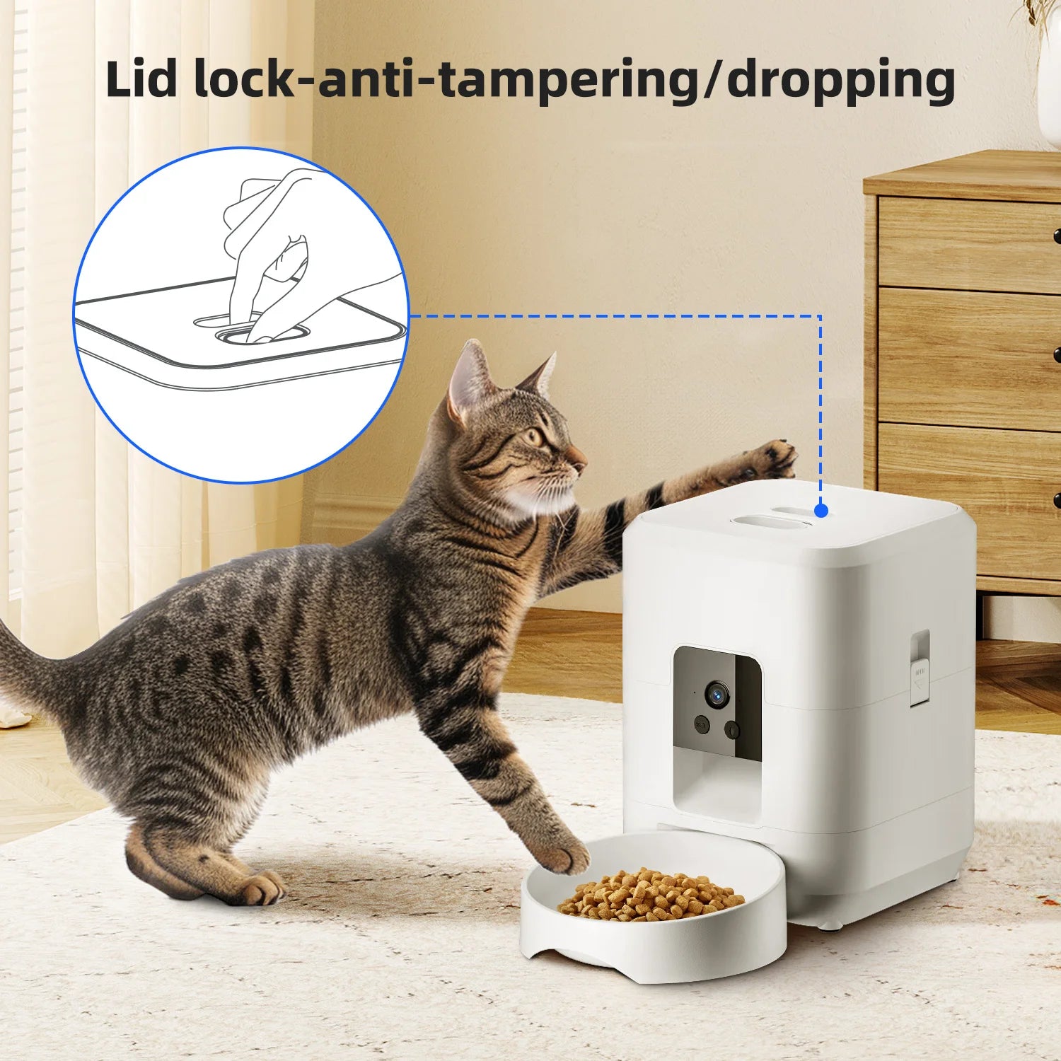 2L WiFi Pet Feeder with HD Camera – Smart Cat & Dog Food Dispenser