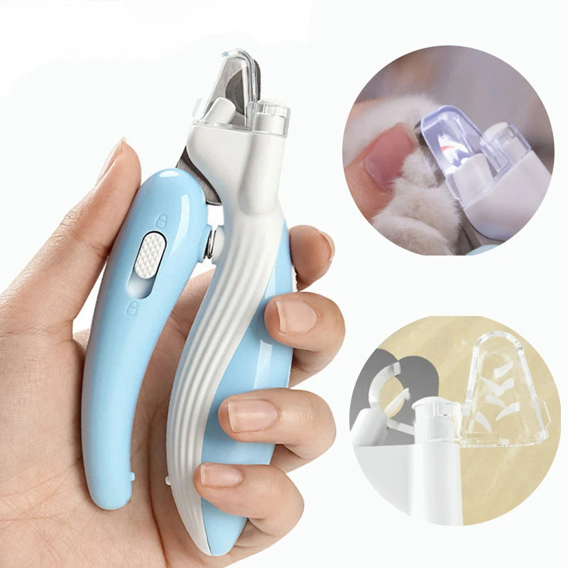 Professional Pet Nail Clippers with LED Light – Safe Paw Trimmer for Dogs, Cats & Small Animals