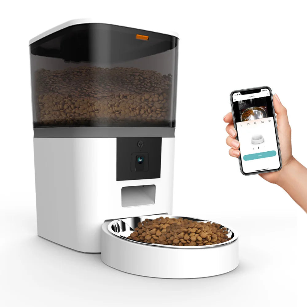 4L Automatic Pet Feeder with Camera – Mid-Size Smart Feeder for Cats & Dogs