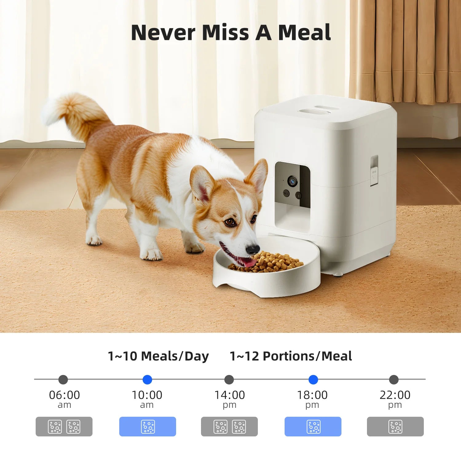 2L WiFi Pet Feeder with HD Camera – Smart Cat & Dog Food Dispenser