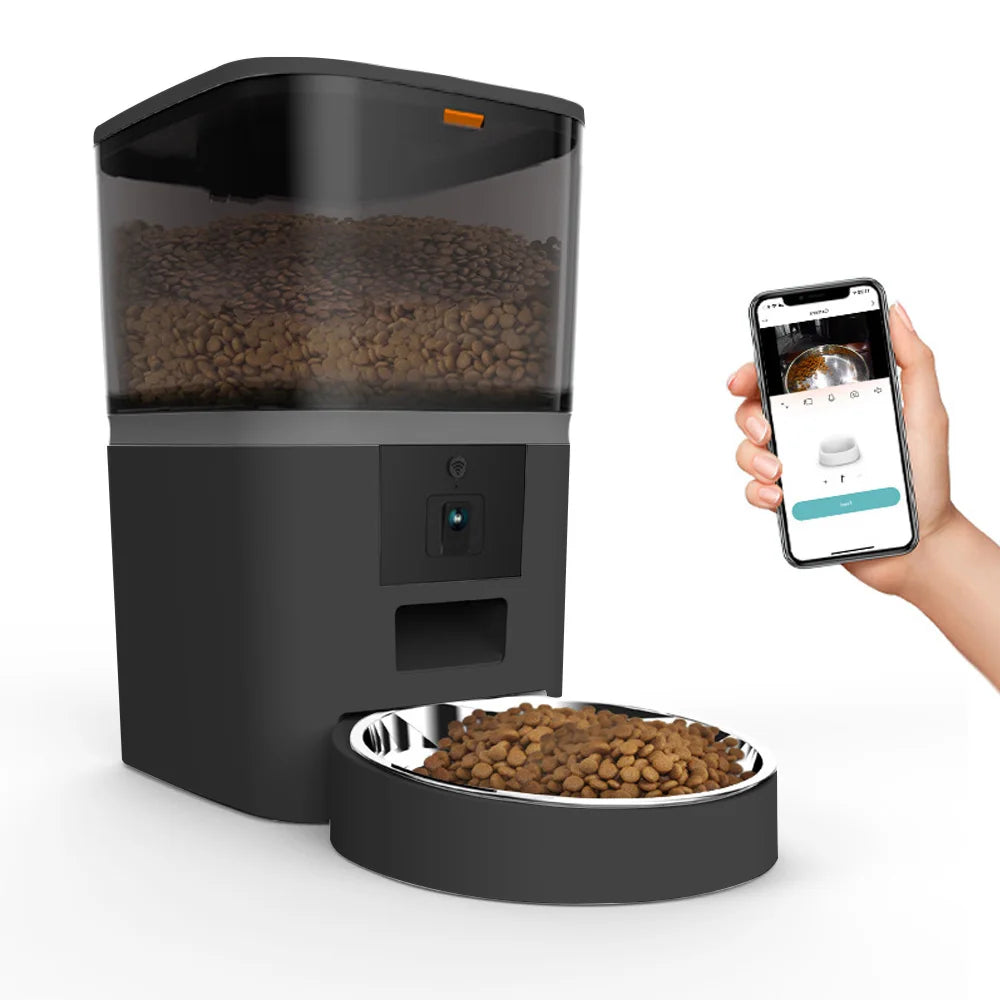 4L Automatic Pet Feeder with Camera – Mid-Size Smart Feeder for Cats & Dogs