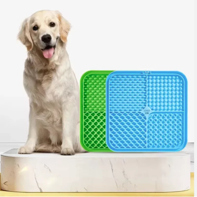Silicone Lick Mat for Dogs & Cats – Slow Feeder & Bath Time Distraction Mat
