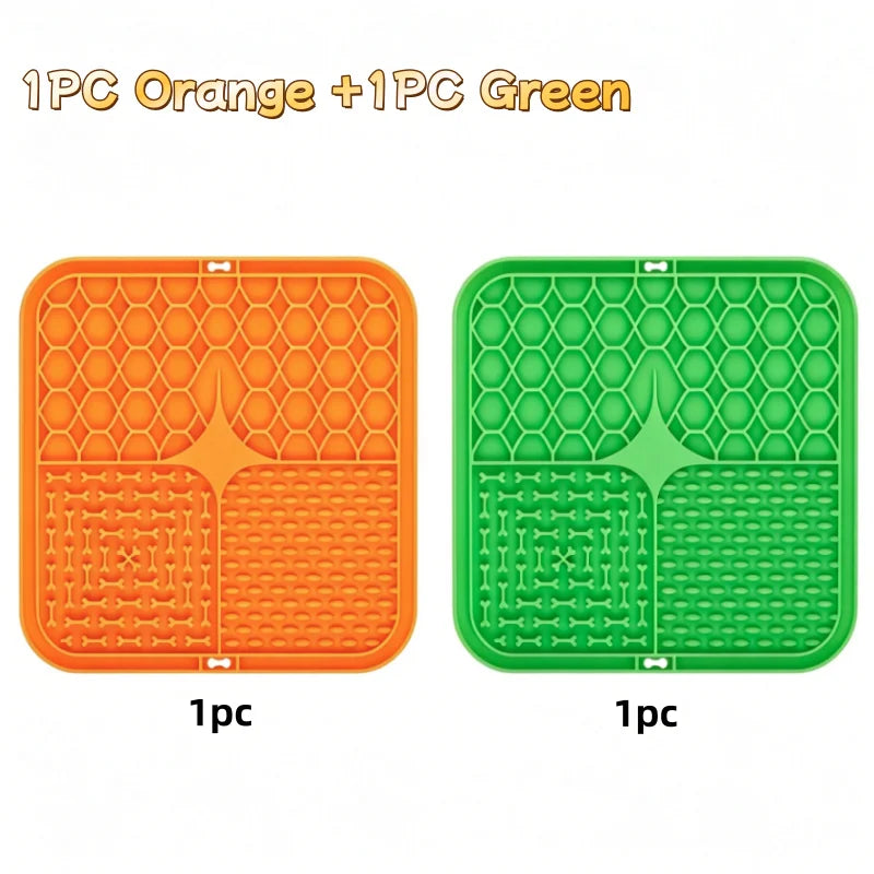 Silicone Lick Mat for Dogs & Cats – Slow Feeder & Bath Time Distraction Mat