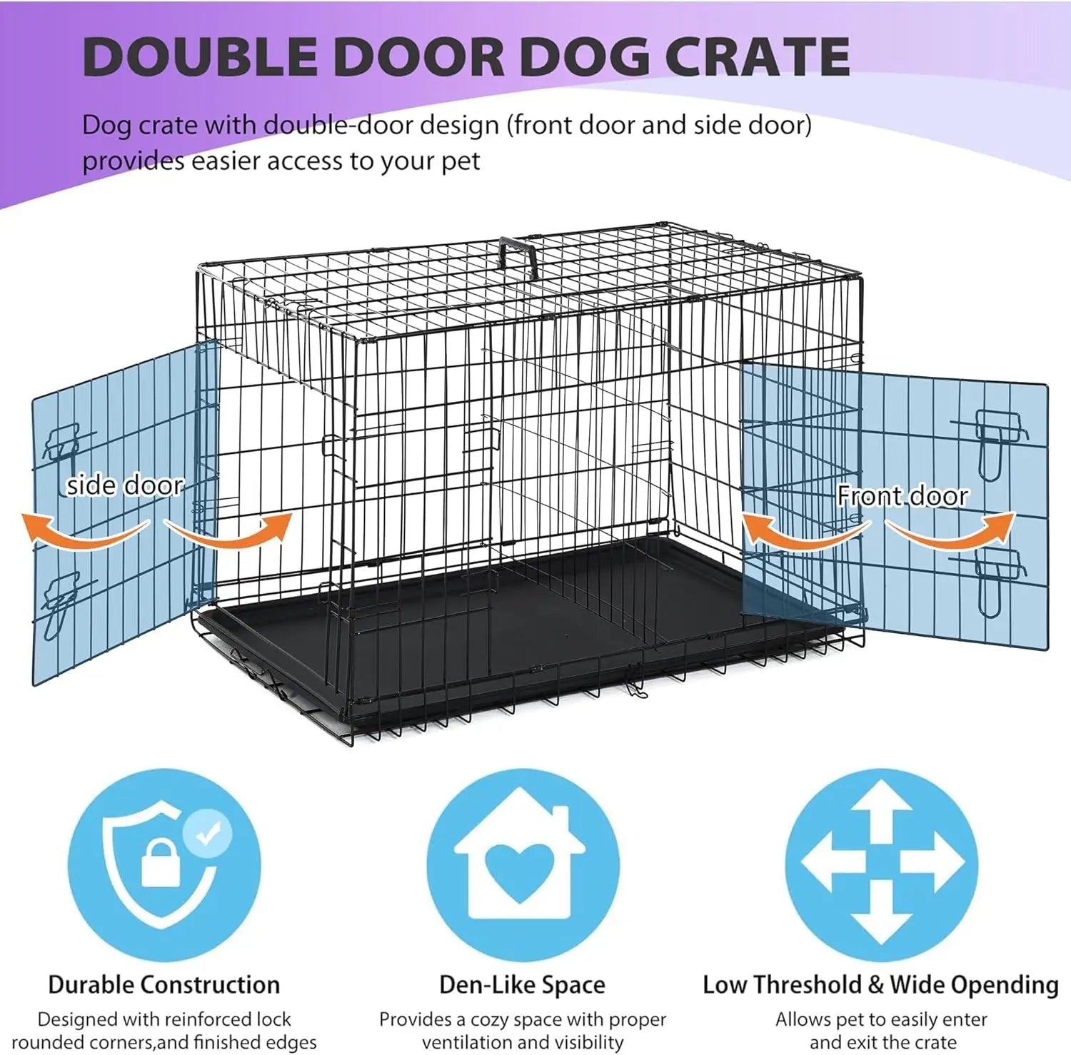 WizePet 48" Dog Crate