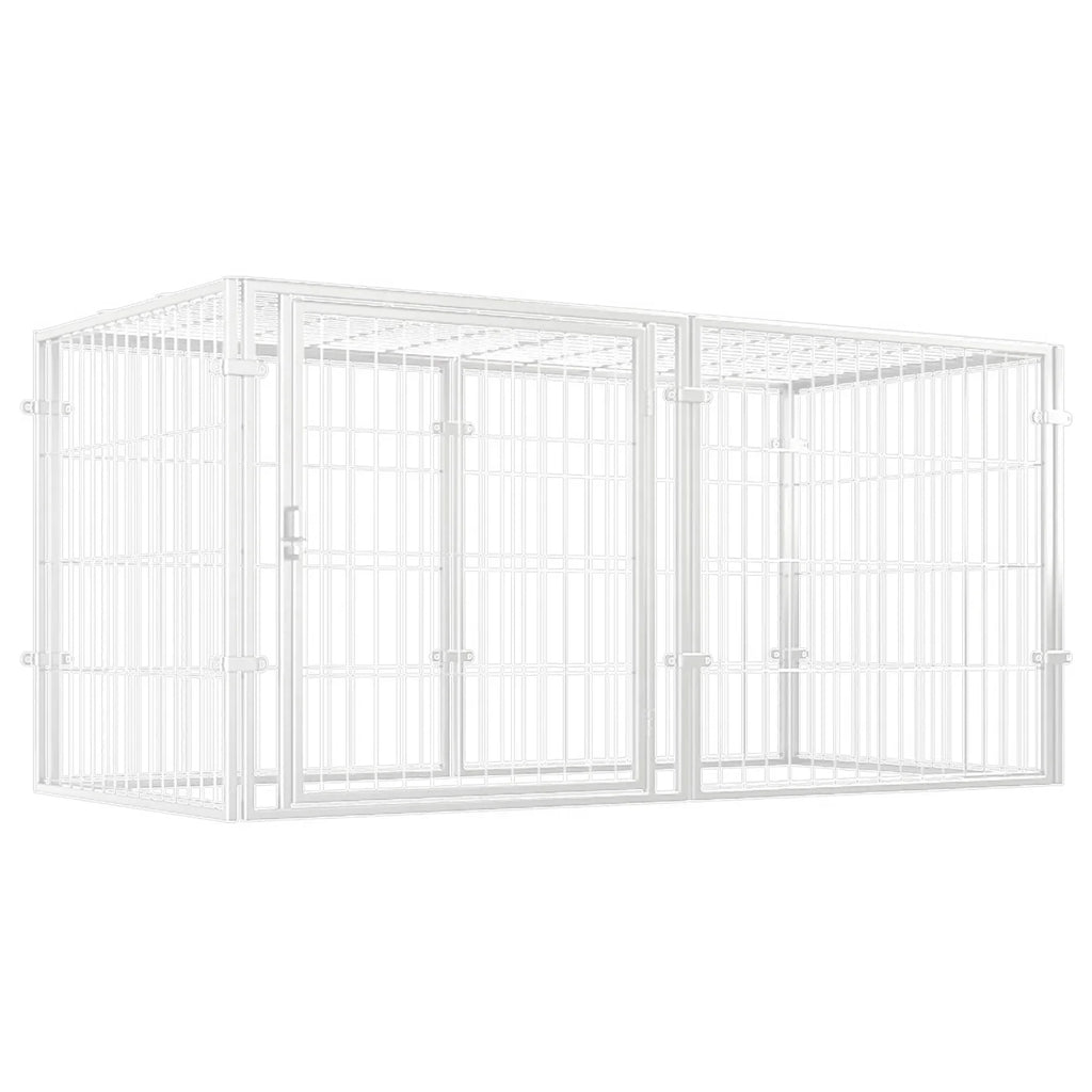 WizePet 48-Inch Heavy-Duty Wire Dog Crate | Easy Assembly Pet Kennel Cage