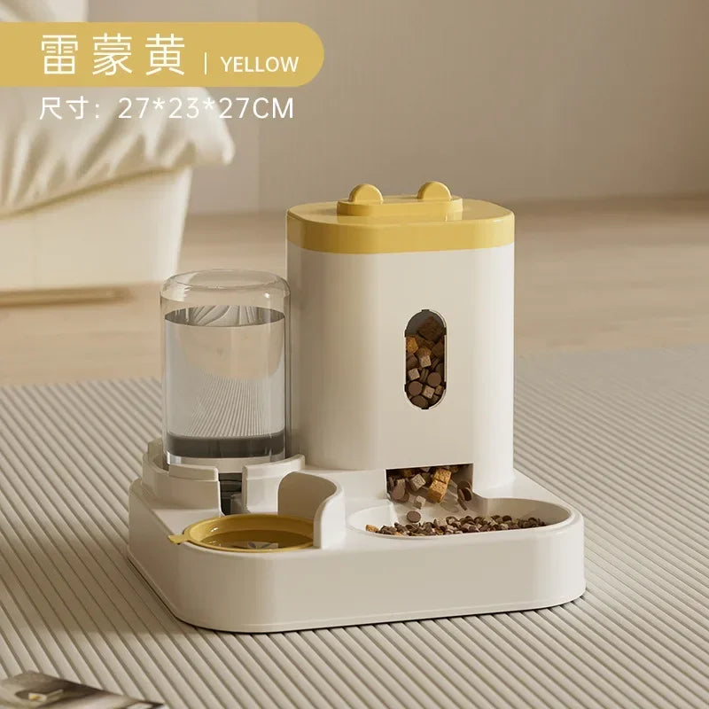 Gravity Auto Feeder & Water Fountain for Cats & Dogs – No Power Needed