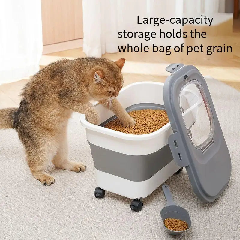 Airtight Cat & Dog Food Storage Container – Large Capacity
