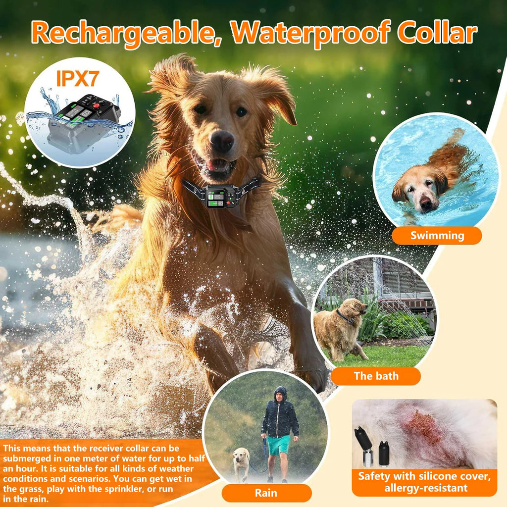GPS Wireless Dog Fence – Electric Satellite Pet Containment System (15m–2000m)