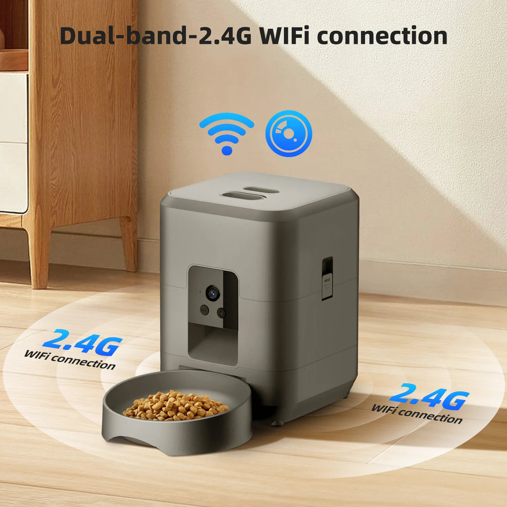 2L WiFi Pet Feeder with HD Camera – Smart Cat & Dog Food Dispenser