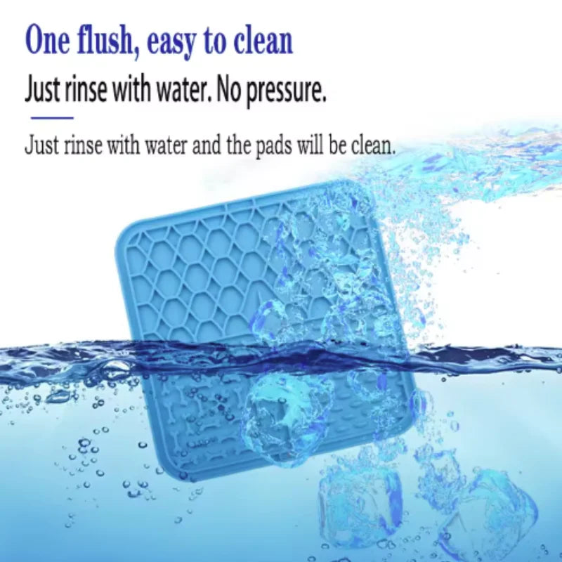 Silicone Lick Mat for Dogs & Cats – Slow Feeder & Bath Time Distraction Mat
