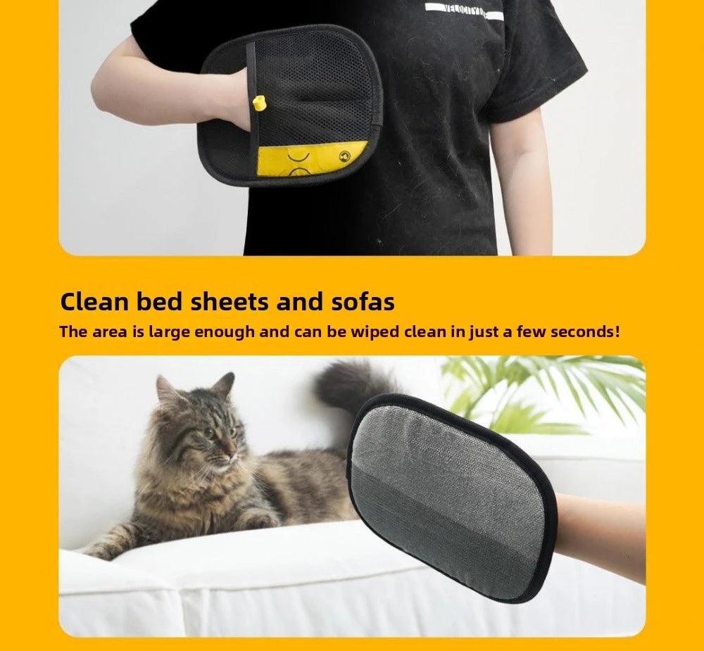 Pet Hair Removal Kit – Lint Roller, Static Brush & Grooming Gloves for Cats & Dogs