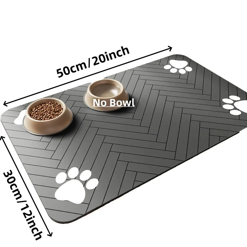 Waterproof Pet Feeding Mat – Non-Slip Absorbent Placemat for Dog & Cat Bowls