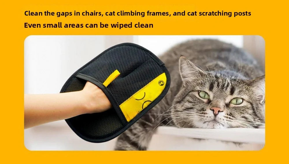 Pet Hair Removal Kit – Lint Roller, Static Brush & Grooming Gloves for Cats & Dogs
