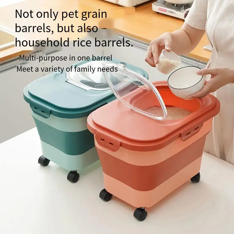 Airtight Cat & Dog Food Storage Container – Large Capacity