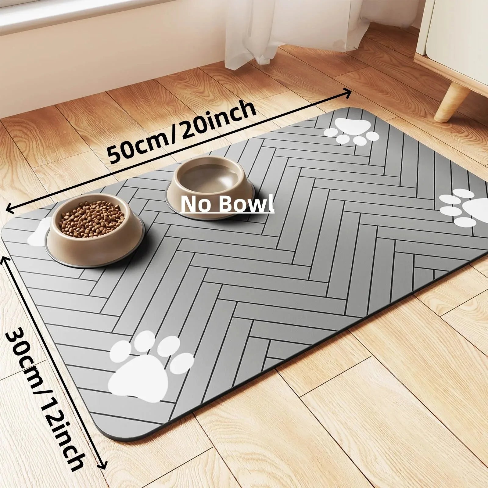 Waterproof Pet Feeding Mat – Non-Slip Absorbent Placemat for Dog & Cat Bowls