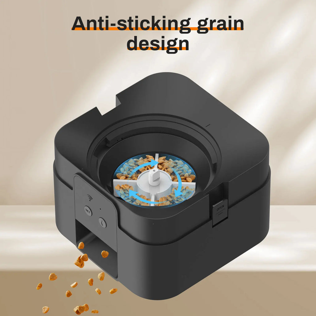 WizePet Automatic Pet Feeder with Timer & LCD Display – Portion Control Pet Food Dispenser for Cats & Small Dogs