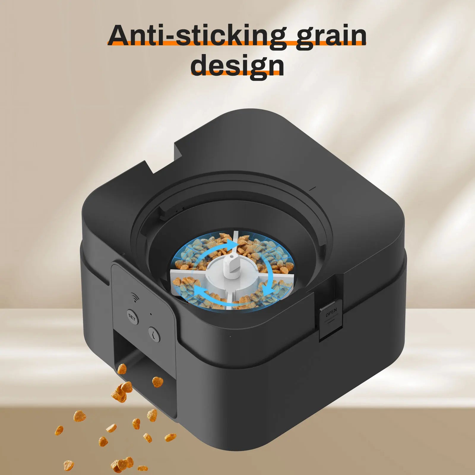 WizePet Automatic Pet Feeder with Timer & LCD Display – Portion Control Pet Food Dispenser for Cats & Small Dogs