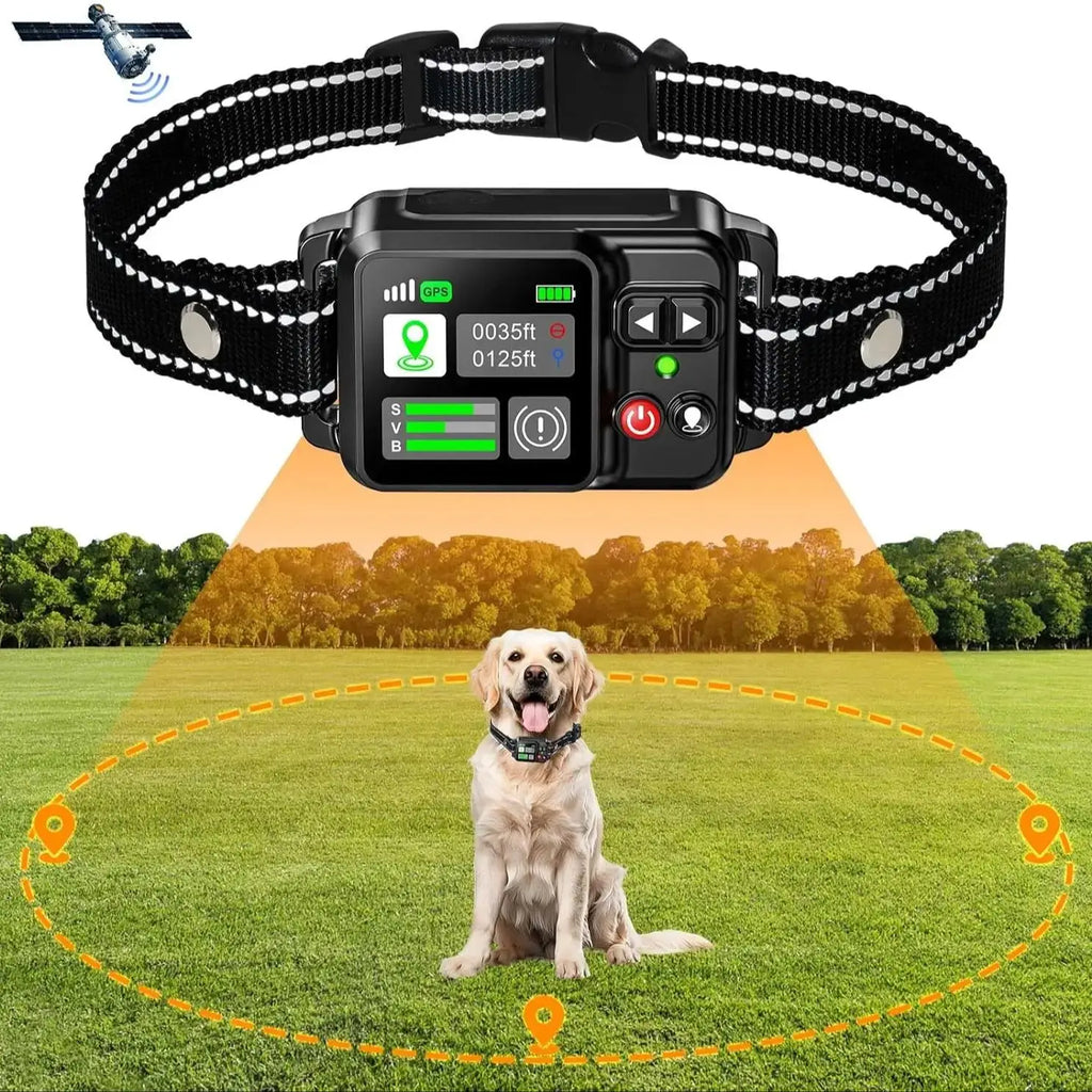 GPS Wireless Dog Fence – Electric Satellite Pet Containment System (15m–2000m)