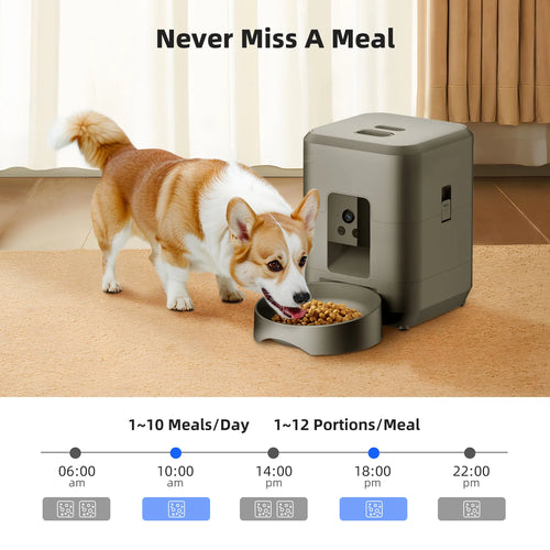 2L WiFi Pet Feeder with HD Camera – Smart Cat & Dog Food Dispenser