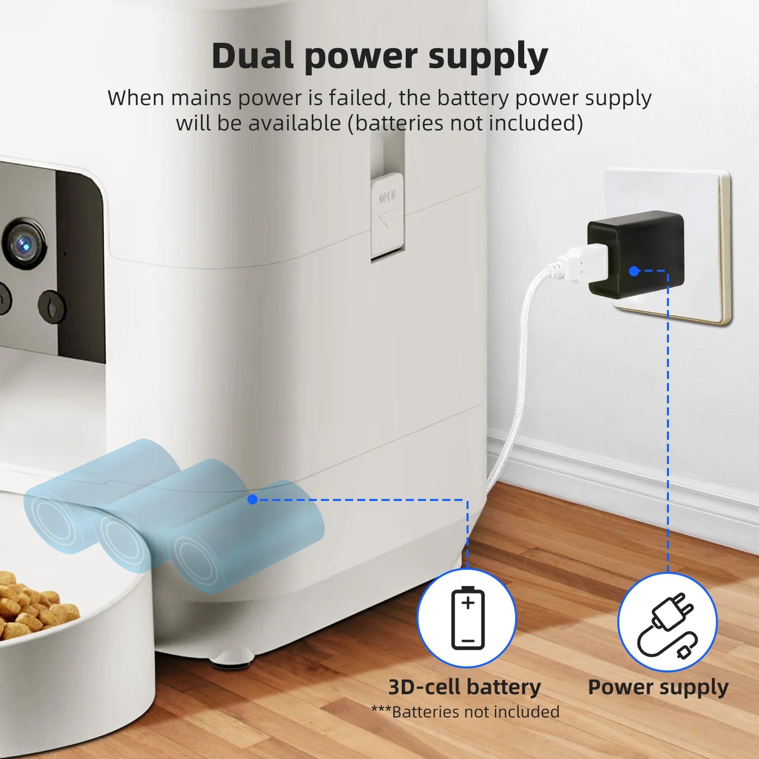 2L WiFi Pet Feeder with HD Camera – Smart Cat & Dog Food Dispenser