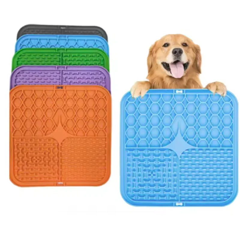 Silicone Lick Mat for Dogs & Cats – Slow Feeder & Bath Time Distraction Mat