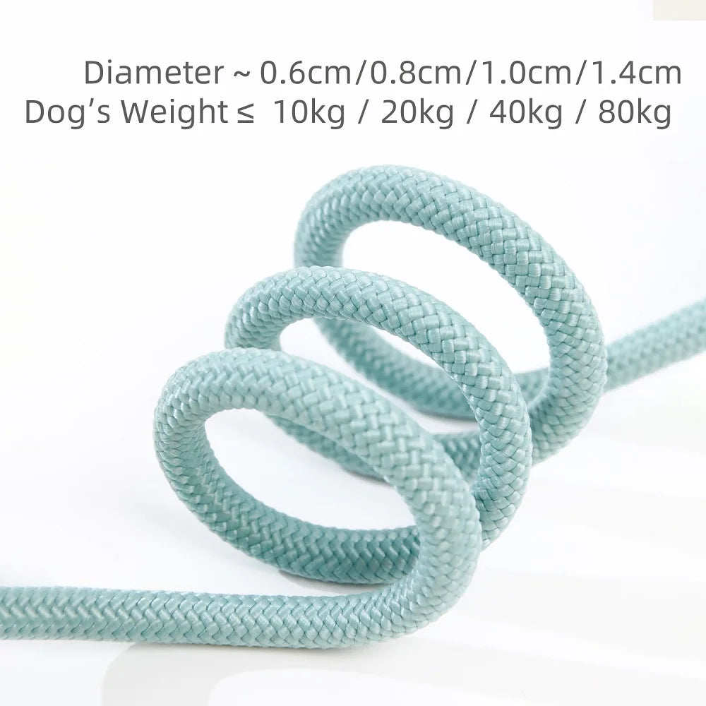 WizePet Heavy Duty Braided Slip Rope Dog Leash | Adjustable Training Lead & Collar for Medium Large Dogs