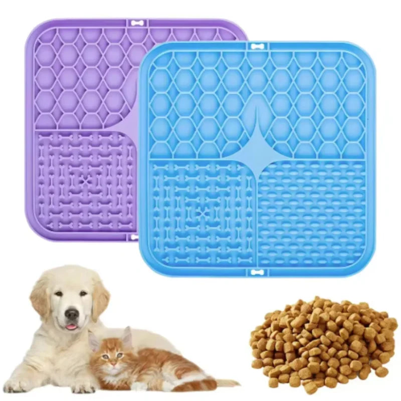 Silicone Lick Mat for Dogs & Cats – Slow Feeder & Bath Time Distraction Mat