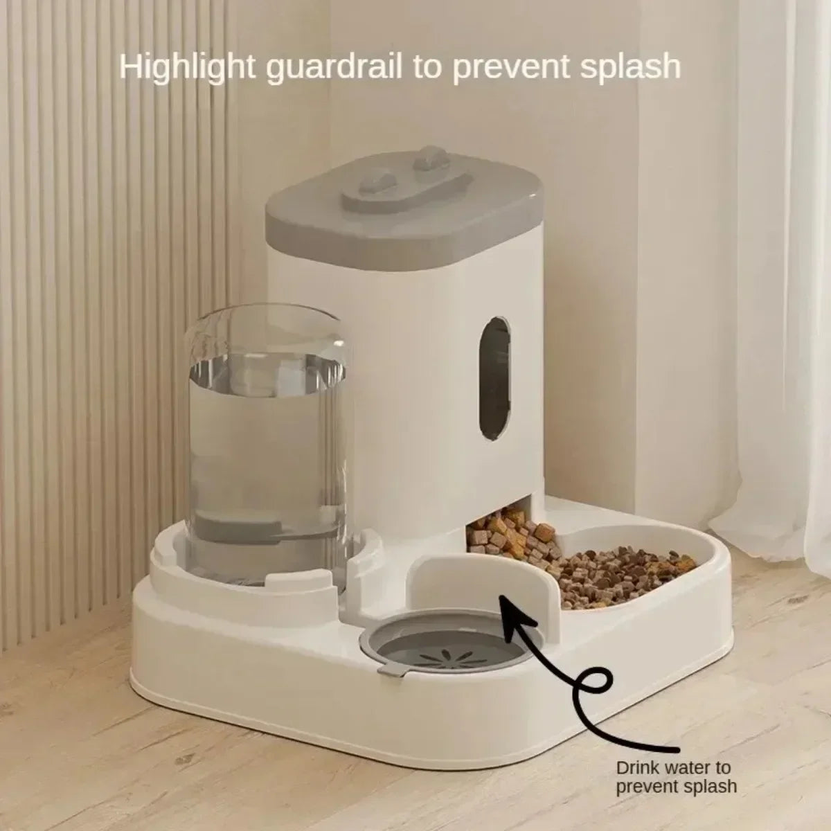 Gravity Auto Feeder & Water Fountain for Cats & Dogs – No Power Needed