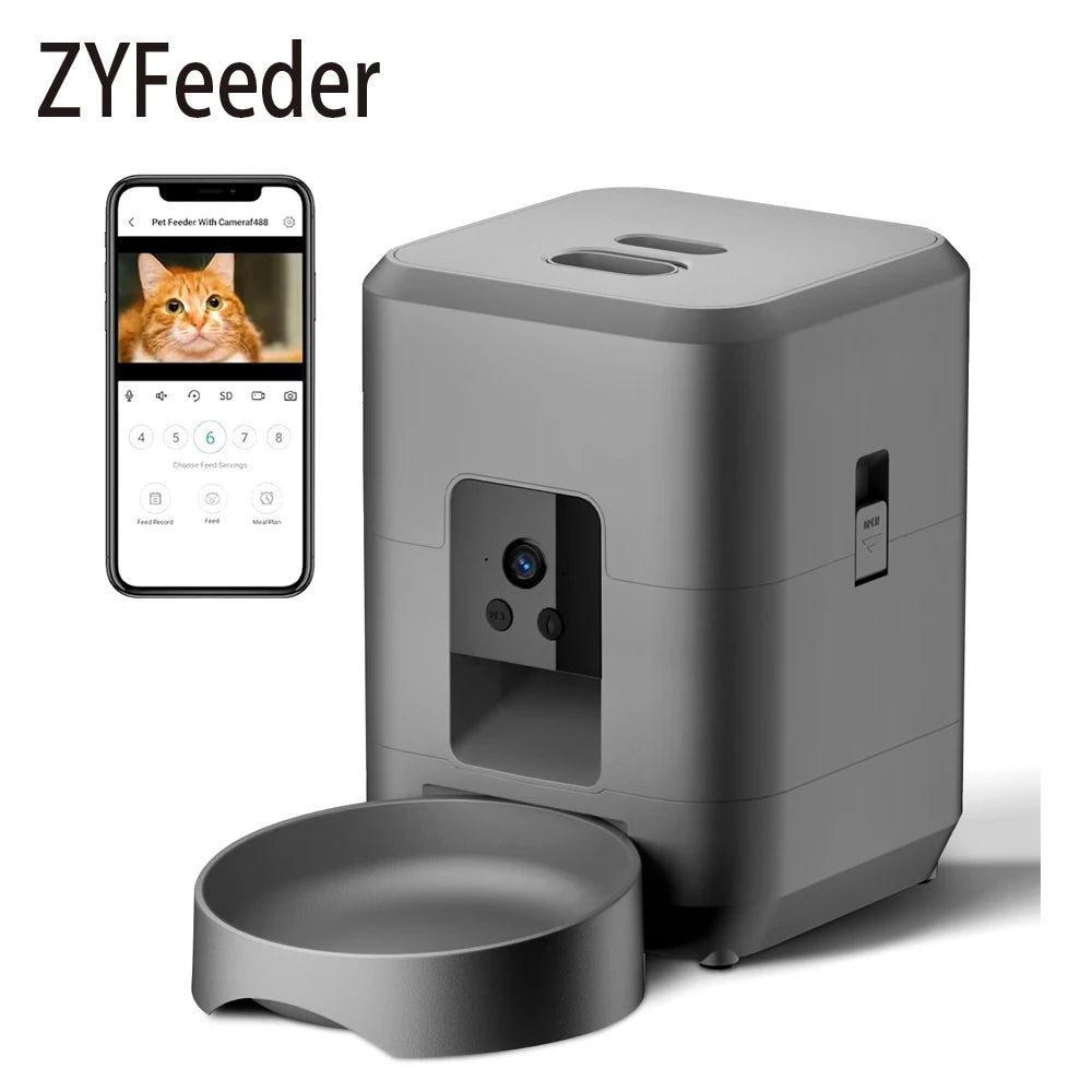 2L WiFi Pet Feeder with HD Camera – Smart Cat & Dog Food Dispenser
