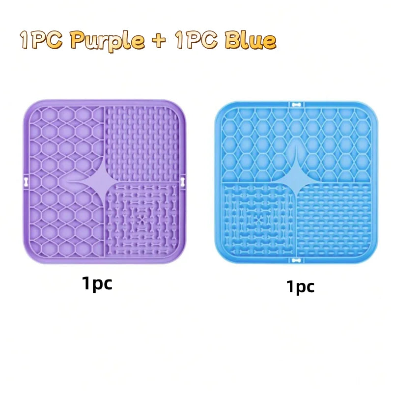 Silicone Lick Mat for Dogs & Cats – Slow Feeder & Bath Time Distraction Mat