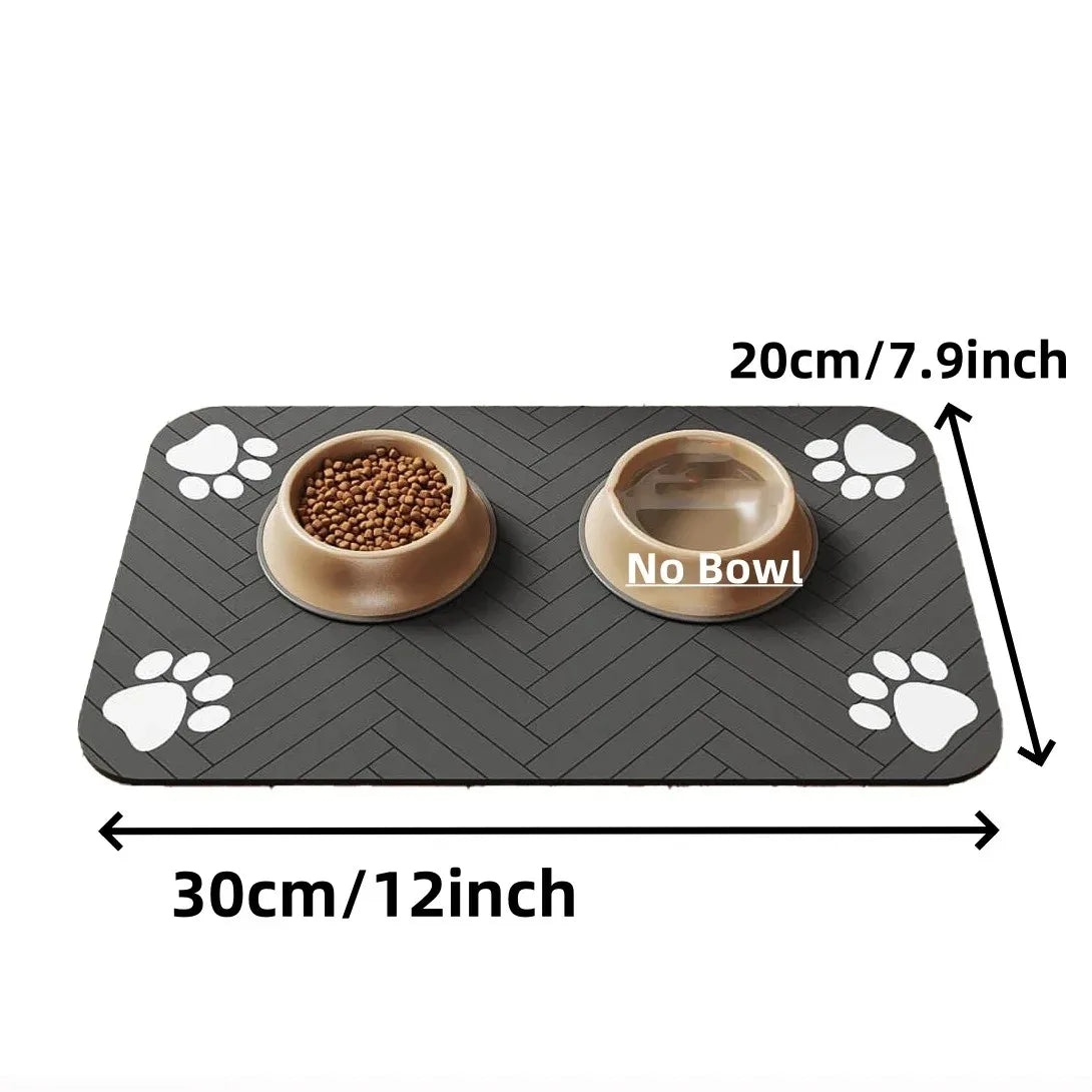 Waterproof Pet Feeding Mat – Non-Slip Absorbent Placemat for Dog & Cat Bowls