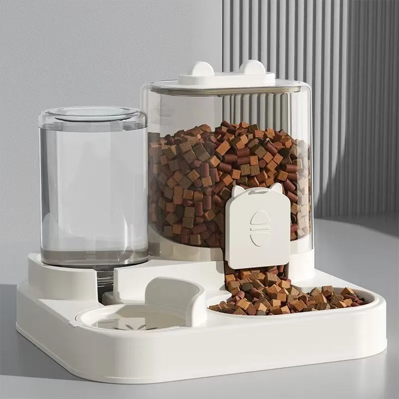 Gravity Auto Feeder & Water Fountain for Cats & Dogs – No Power Needed