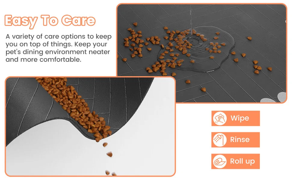 Waterproof Pet Feeding Mat – Non-Slip Absorbent Placemat for Dog & Cat Bowls