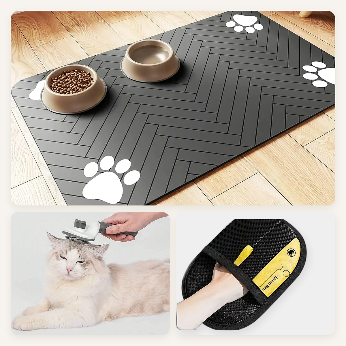 Pet Mealtime & Grooming Starter Bundle